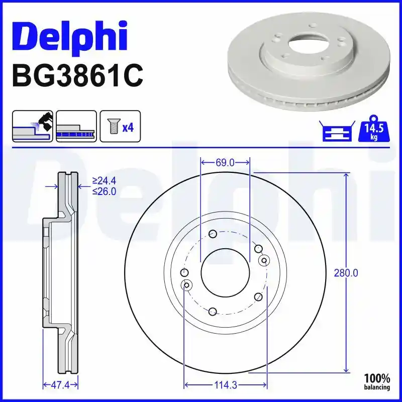 DELPHI BG3861C