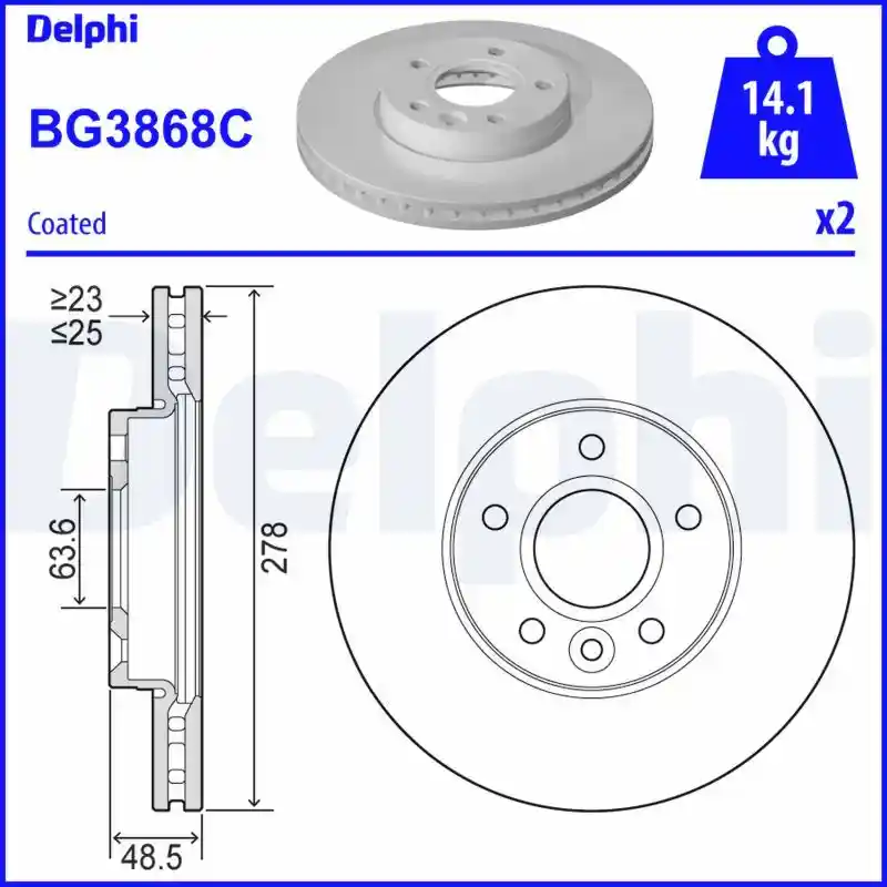DELPHI BG3868C