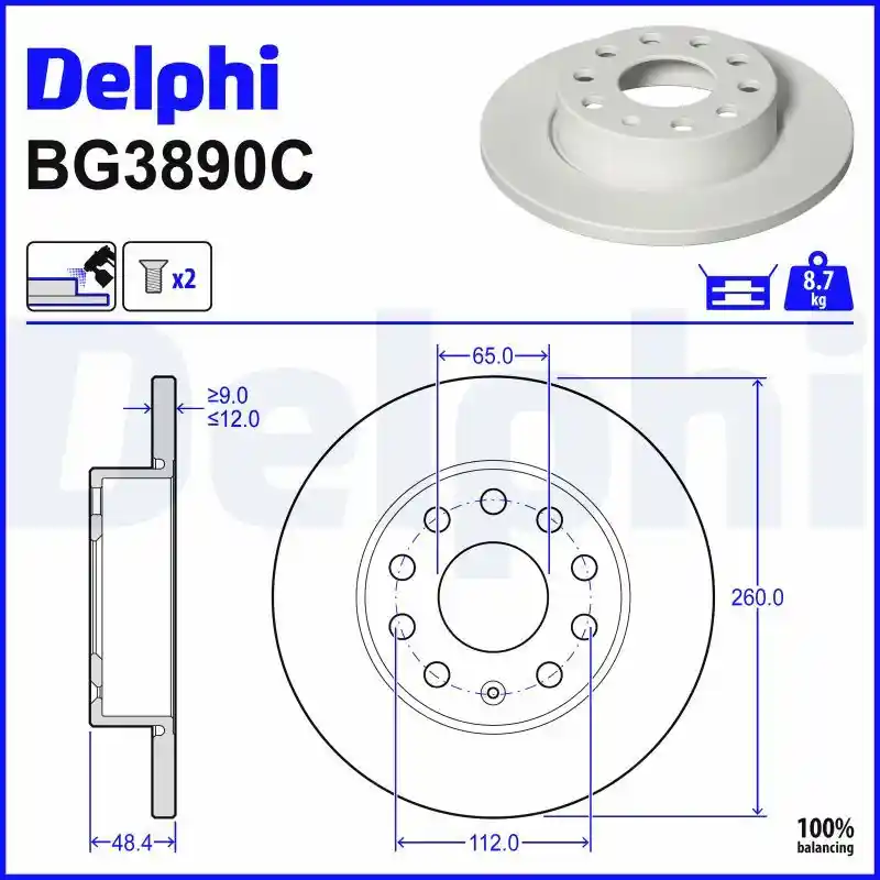 DELPHI BG3890C