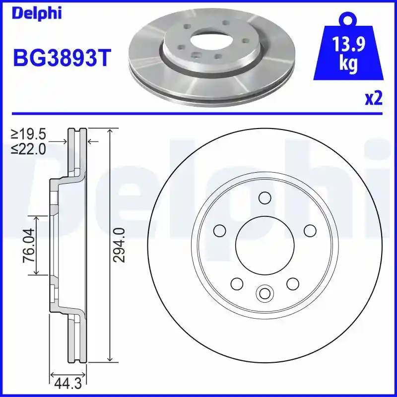 DELPHI BG3893T