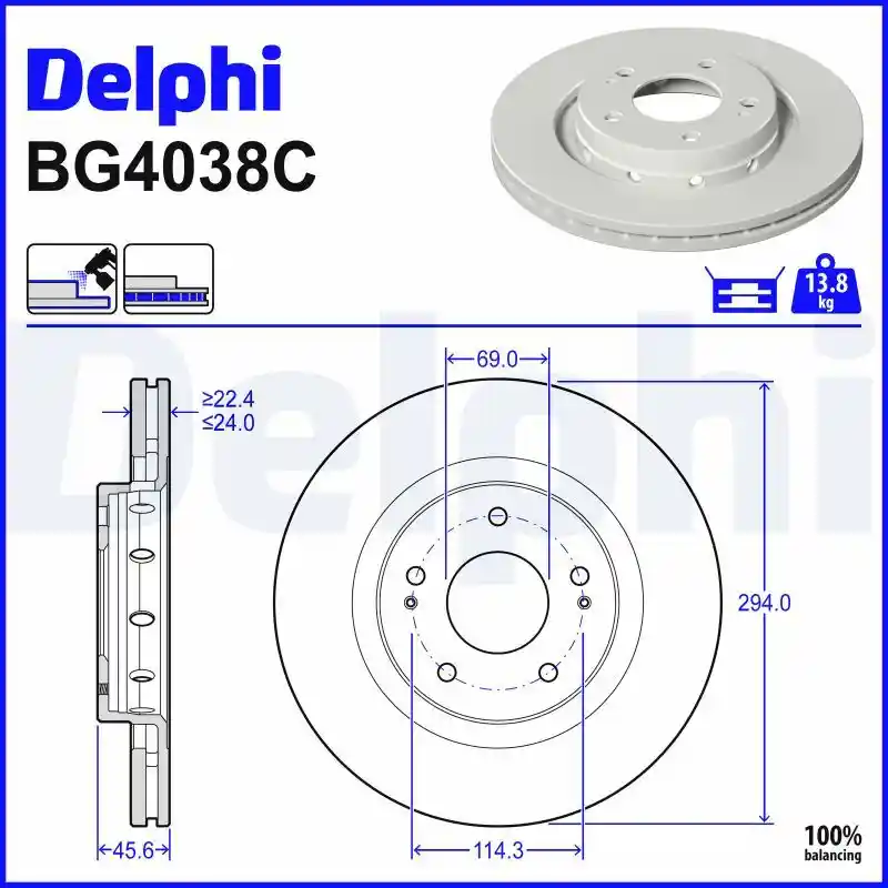 DELPHI BG4038C