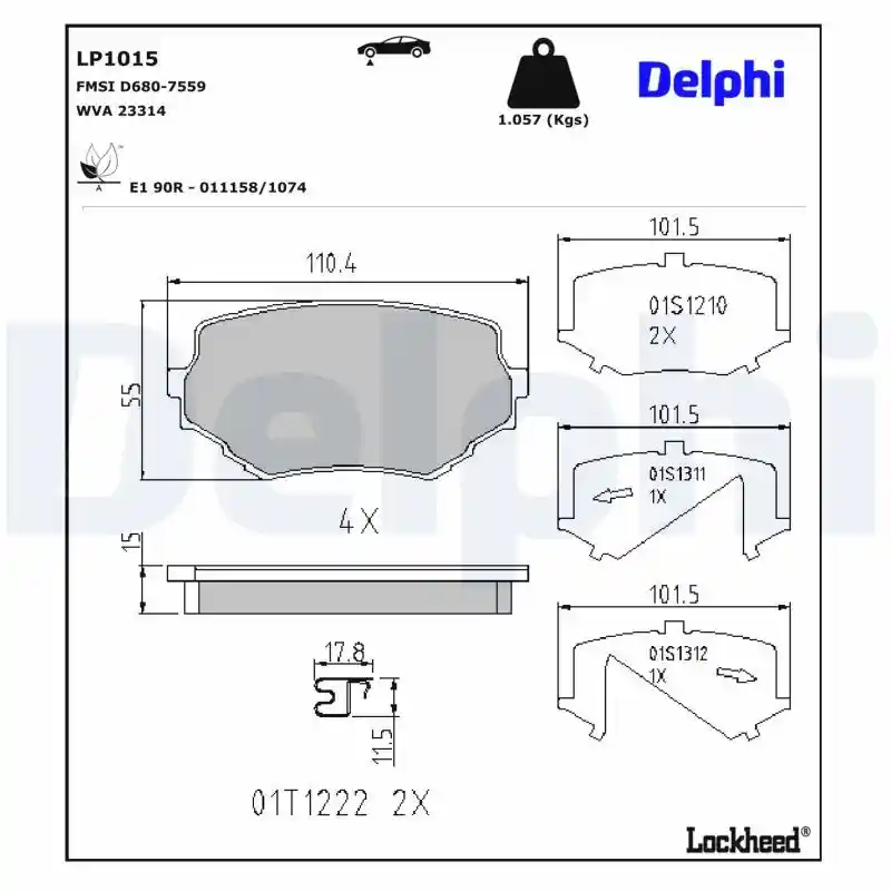 DELPHI LP1015 DELPHI LP1015