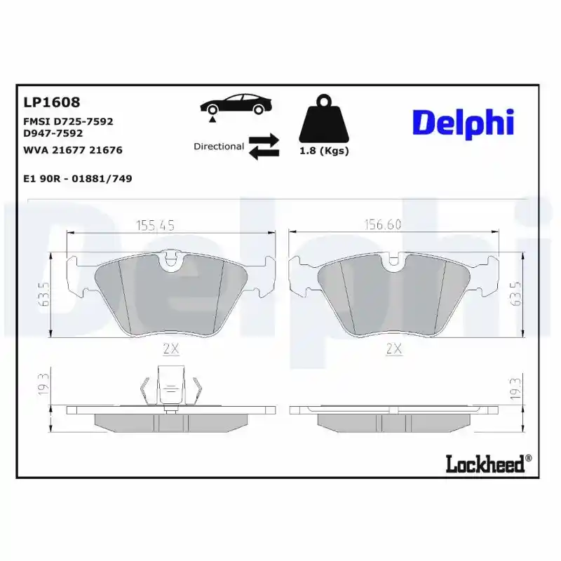 DELPHI LP1608