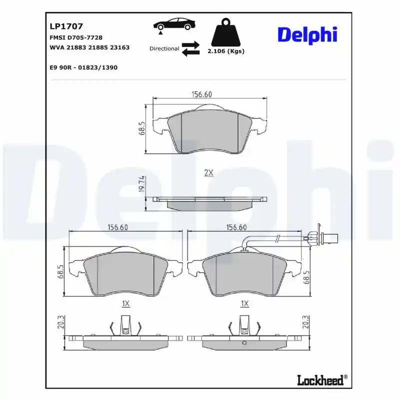 DELPHI LP1707