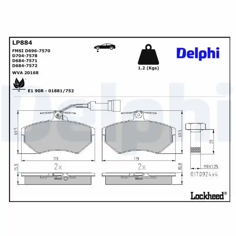 DELPHI LP884