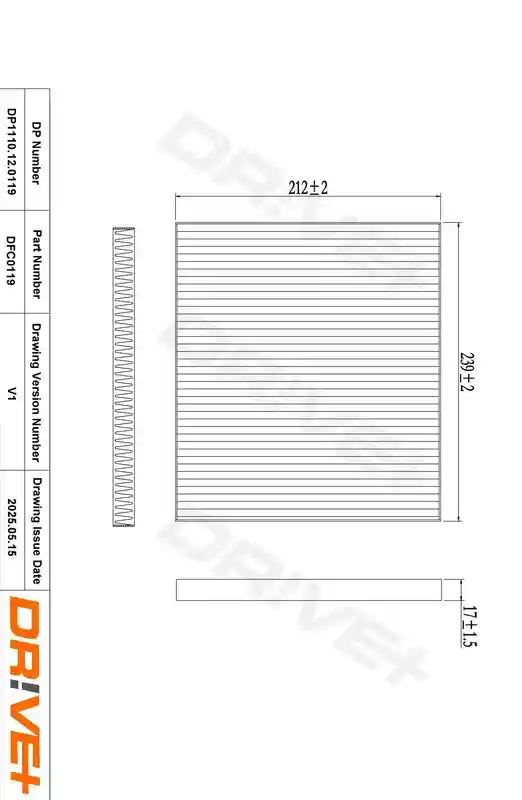 DR!VE DP1110.12.0119 DR!VE DP1110.12.0119