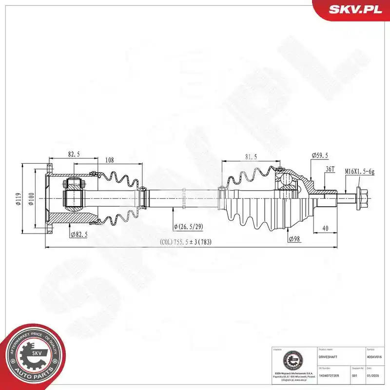 ESEN SKV 40SKV016 ESEN SKV 40SKV016
