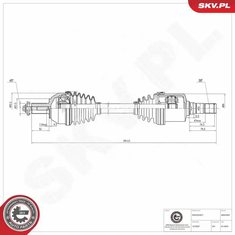 ESEN SKV 40SKV057 ESEN SKV 40SKV057