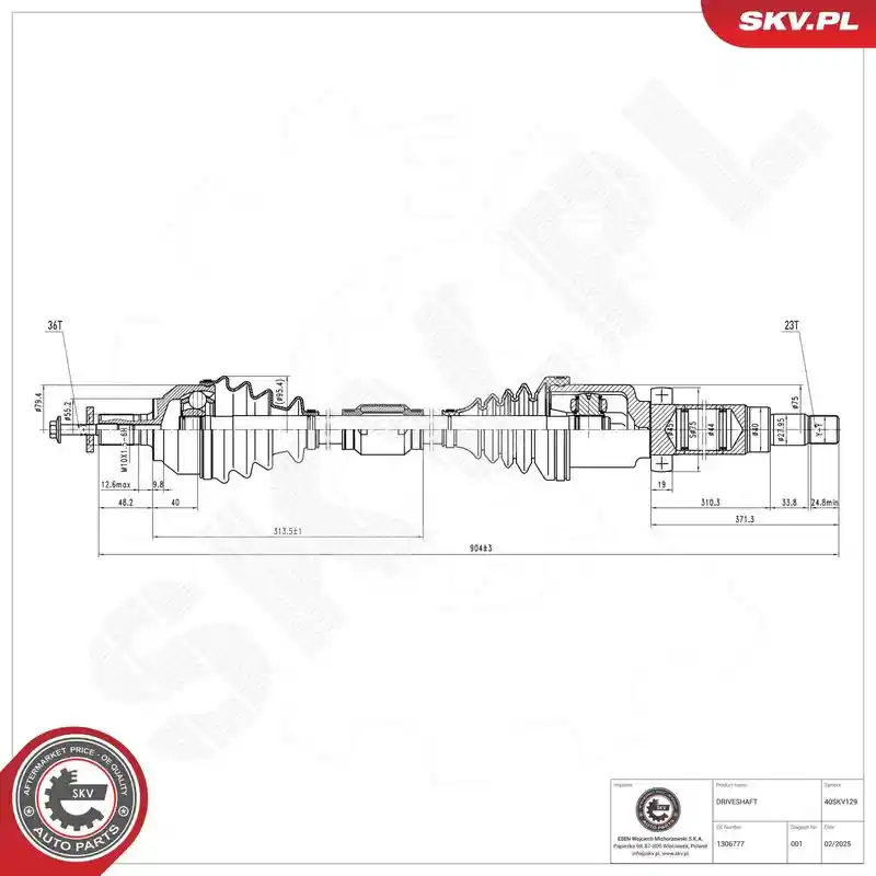 ESEN SKV 40SKV129 ESEN SKV 40SKV129