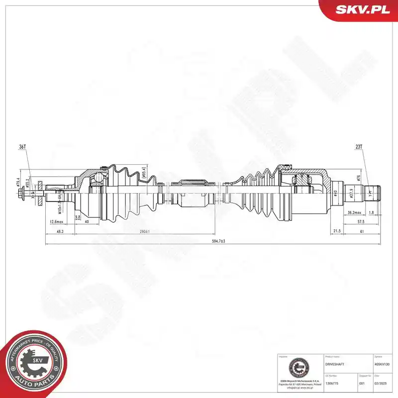 ESEN SKV 40SKV130 ESEN SKV 40SKV130
