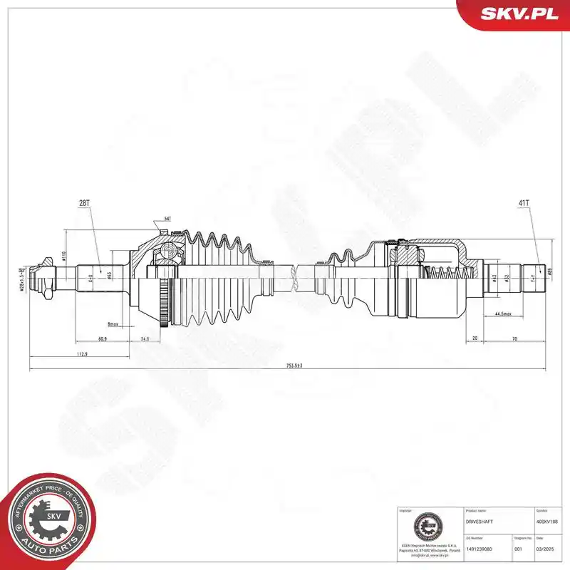 ESEN SKV 40SKV188 ESEN SKV 40SKV188