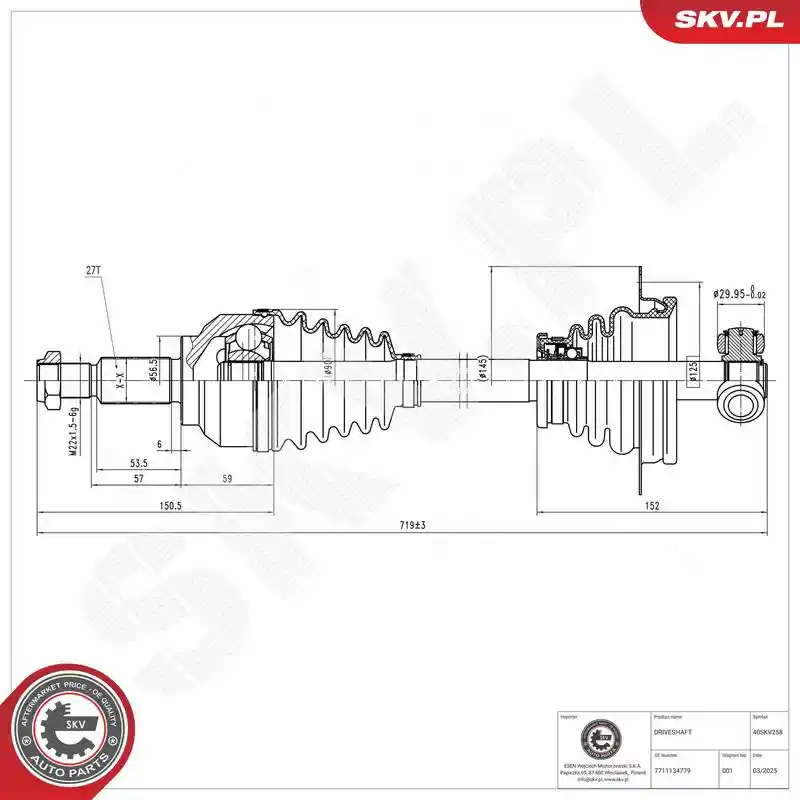 ESEN SKV 40SKV258 ESEN SKV 40SKV258