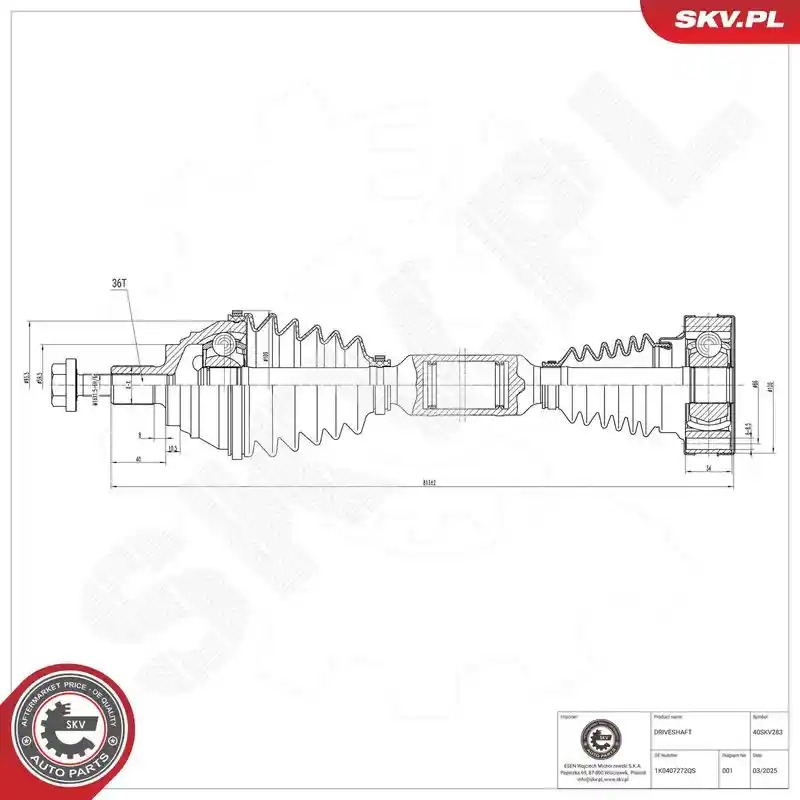 ESEN SKV 40SKV283 ESEN SKV 40SKV283