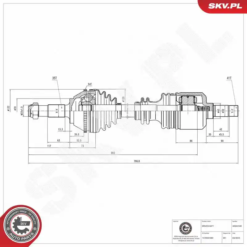 ESEN SKV 40SKV340 ESEN SKV 40SKV340