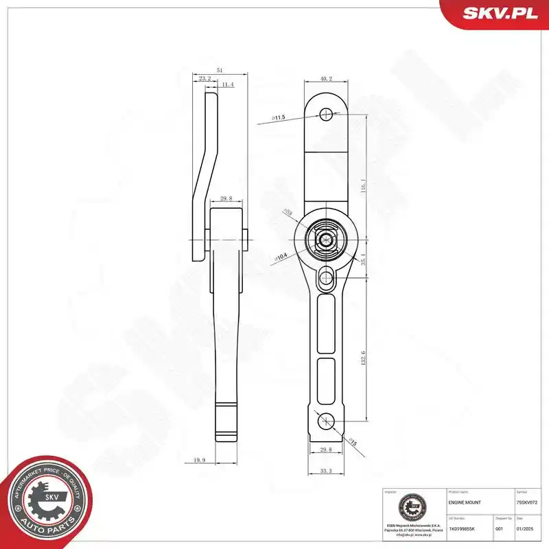 ESEN SKV 75SKV072 ESEN SKV 75SKV072