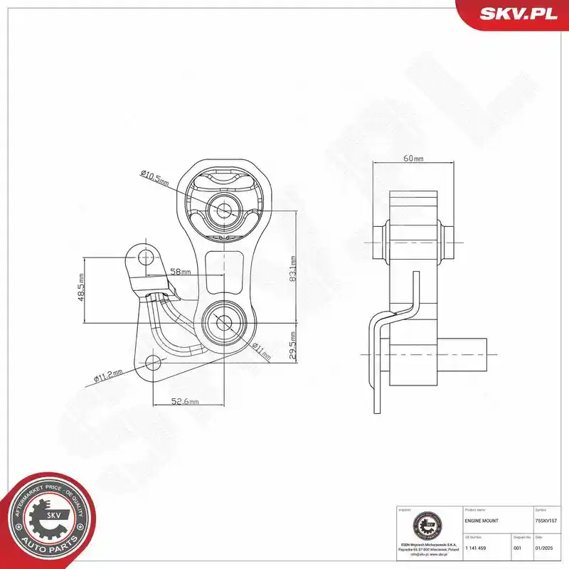 ESEN SKV 75SKV157 ESEN SKV 75SKV157