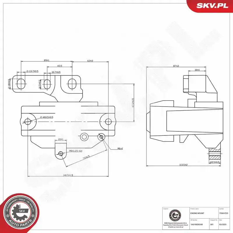 ESEN SKV 75SKV253 ESEN SKV 75SKV253