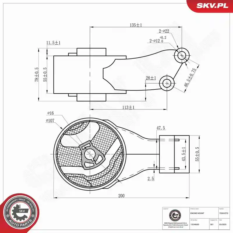ESEN SKV 75SKV270 ESEN SKV 75SKV270