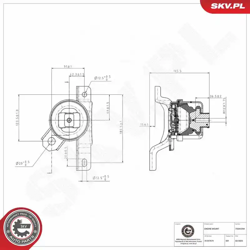 ESEN SKV 75SKV294 ESEN SKV 75SKV294