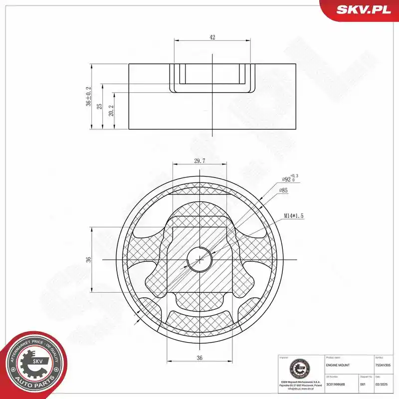 ESEN SKV 75SKV305 ESEN SKV 75SKV305