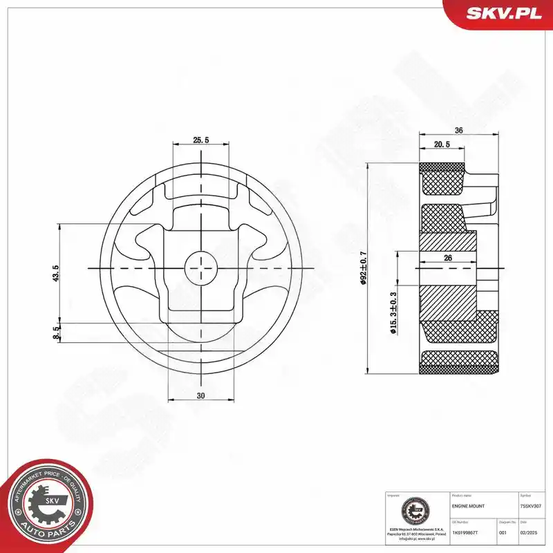 ESEN SKV 75SKV307 ESEN SKV 75SKV307