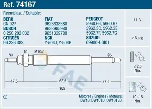 FAE 74167 FAE 74167