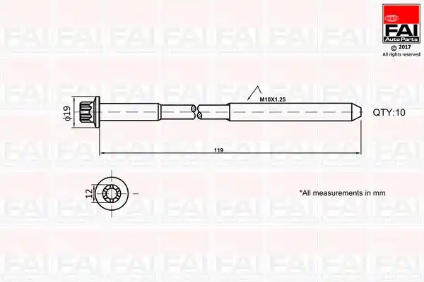 FAI AutoParts B1321 FAI AutoParts B1321