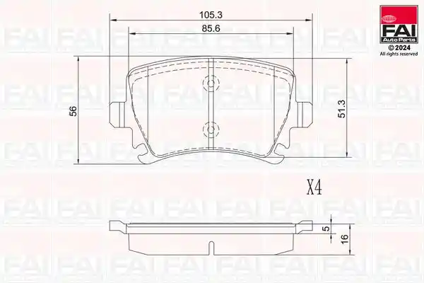 FAI AutoParts BP116 FAI AutoParts BP116