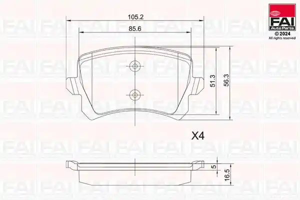 FAI AutoParts BP124 FAI AutoParts BP124