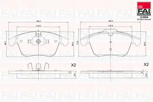 FAI AutoParts BP127 FAI AutoParts BP127