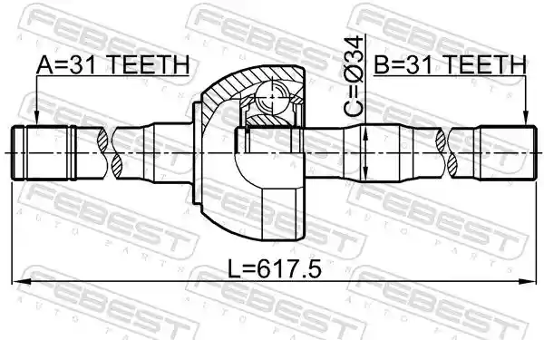 FEBEST 0214-Y61RH