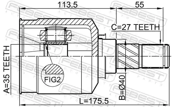 FEBEST 0411-CW5LH