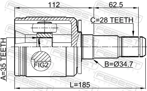 FEBEST 0411-V97LH