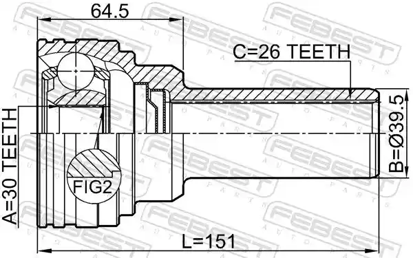 FEBEST 0411-V97WSHA