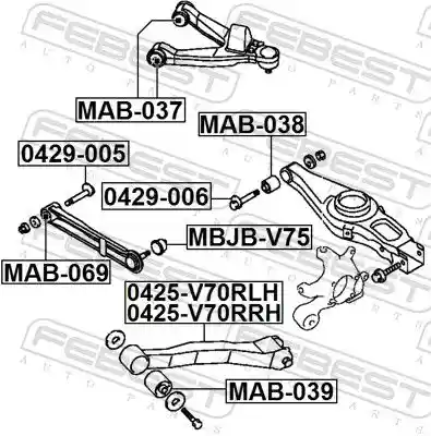 FEBEST 0425-V70RRH