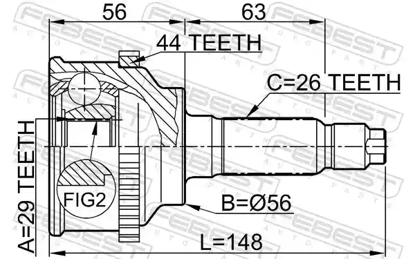 FEBEST 0510-045A44