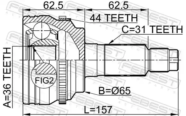 FEBEST 0510-CX7A44