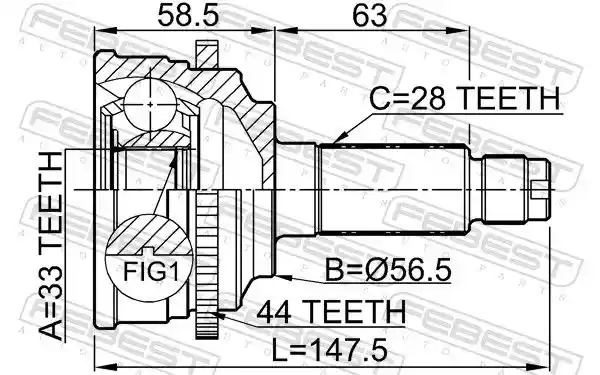 FEBEST 0510-M6A44
