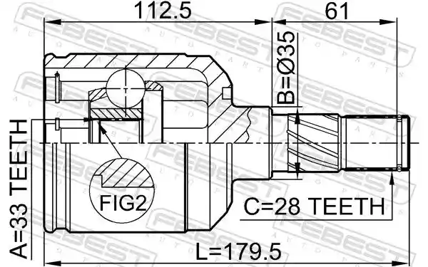 FEBEST 0511-M6ATLH