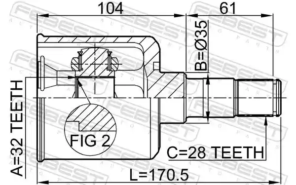 FEBEST 0511-M6MTLH