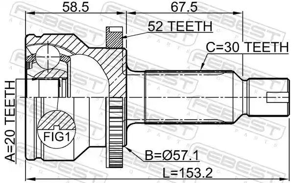 FEBEST 1210-SFA52R