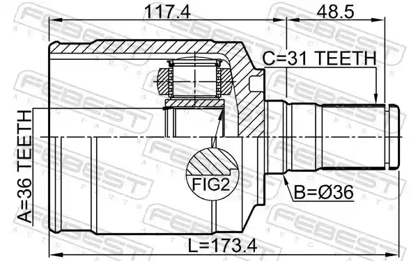 FEBEST 1211-CM10LH