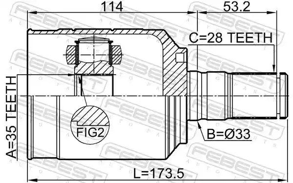 FEBEST 1211-LX2LH