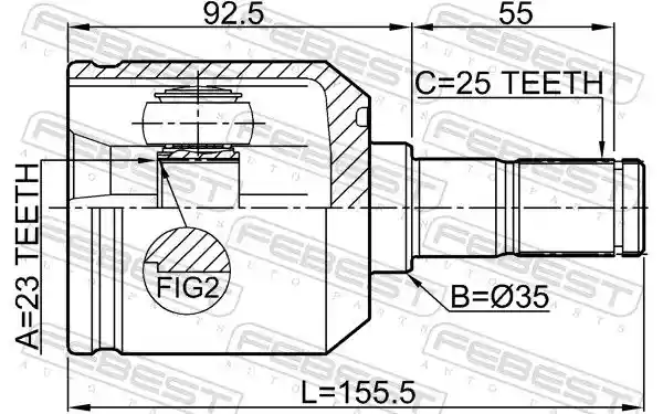 FEBEST 1211-TUCRR