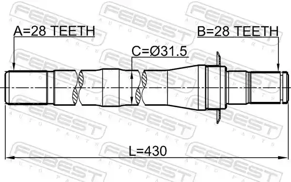 FEBEST 1212-CM10AT4WD