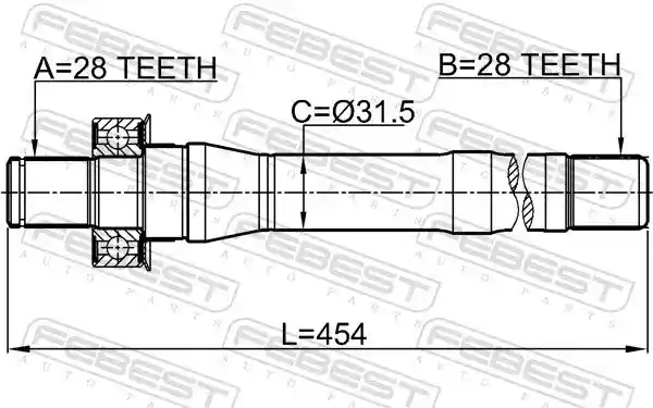 FEBEST 1212-CMMT4WD