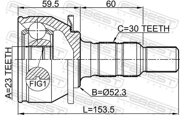 FEBEST 1810-ASJ14AT