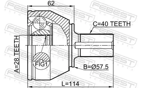 FEBEST 2110-CA220