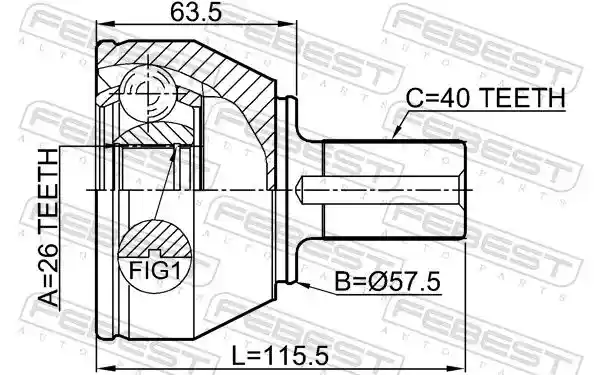 FEBEST 2110-CA223