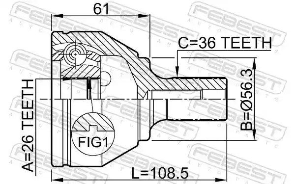 FEBEST 2110-CB3